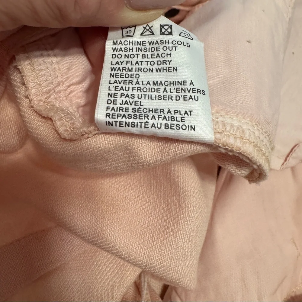 SR vs. Sandrine Rose “The Virgin Label” Pink High Rise Straight Leg Jeans SZ 25